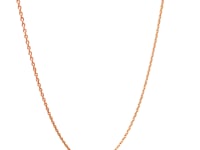 14k Rose Gold Oval Cable Link Chain (0.97 mm) 31