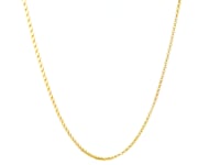 14k Yellow Gold Diamond Cut Rolo Chain (1.10 mm) 48