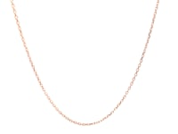 14k Pink Gold Diamond Cut Cable Link Chain (0.87 mm) 12