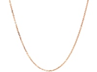 14k Rose Gold Diamond Cut Cable Link Chain (1.10 mm) 7
