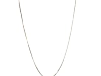 14k White Gold Classic Box Chain (0.45 mm) 17
