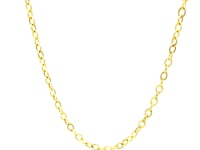14k Yellow Gold Pendant Chain with Textured Links (2.50 mm) 39