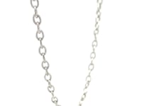 14k White Gold Pendant Chain with Textured Links (2.90 mm) 13
