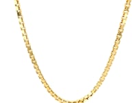 14k Yellow Gold Semi Solid Box Chain (2.5 mm) 9