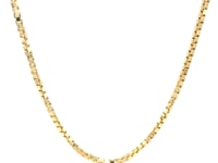 14k Yellow Gold Semi Solid Box Chain (1.80 mm) 30