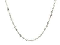 14k White Gold Singapore Chain (1.80 mm) 16