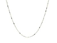 14k White Gold Diamond-Cut Alternating Bead Chain (1.10 mm) 12
