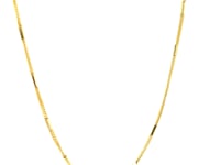 Diamond Cut Bar Links Pendant Chain in Yellow Gold (1.30 mm) 10