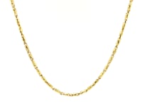 Diamond Cut Fancy Links Pendant Chain in Yellow Gold (1.50 mm) 12