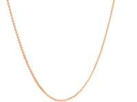 14k Rose Gold Diamond Cut Round Wheat Chain (1.20 mm) 13