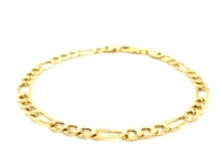 14k Yellow Gold Lite Figaro Bracelet (5.60 mm) 9