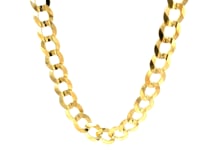 14k Yellow Gold Solid Curb Chain (10.00 mm) 11