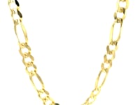 14k Yellow Gold Solid Figaro Chain (7.00 mm) 14