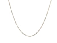 14k White Gold Gourmette Chain (1.40 mm) 55