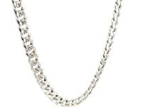 14k White Gold Miami Cuban Semi Solid Chain (5.50 mm) 15