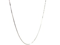 14k White Gold Classic Box Chain (0.60 mm) 11