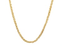 14k Yellow Gold Light Weight Wheat Chain (3.20 mm) 39