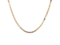 14k Yellow Gold Semi Solid Box Chain (2.10 mm) 16