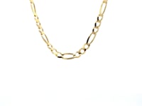 14k Yellow Gold Solid Figaro Chain (4.50 mm) 46