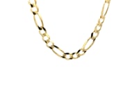 14k Yellow Gold Solid Figaro Chain (6.00 mm) 25