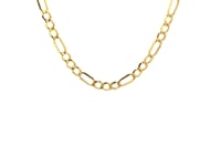 14k Yellow Gold Lite Figaro Chain (3.70 mm) 33