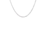 14k White Gold Solid Figaro Chain (1.90 mm) 16