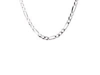 14k White Gold Solid Figaro Chain (3.80 mm) 53