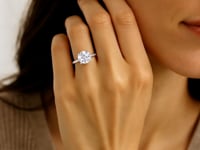 3 Carat Round Lab Grown IGI G/VS1 Diamond Solitaire Ring in 10K White Gold 10