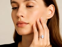 2 Carat Oval Lab Grown IGI G/VS1 Diamond Solitaire Ring in 10K White Gold 8