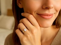 1 Carat Emerald Lab Grown IGI G/VS1 Diamond Solitaire Ring in 10K Yellow Gold 9