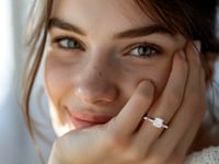 1 Carat Cushion Lab Grown IGI G/VS1 Diamond Solitaire Ring in 10K White Gold