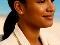 14k Yellow Gold Freshwater Cultured White Pearl Stud Earrings (4mm) 8