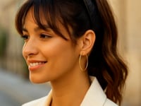 14k Yellow Gold Polished Hoop Earrings (2x45mm) 8