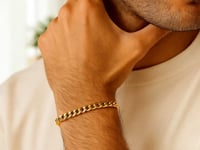 10k Yellow Gold Light Miami Cuban Bracelet (5.50 mm) 7