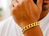 14k Yellow Gold Semi Solid Miami Cuban Bracelet (11.10 mm) 5