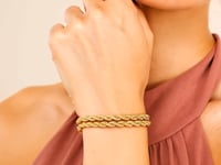 14k Yellow Gold Dual Row Rope Bracelet  (4.80 mm) 6