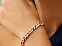 14K Rose Gold Cuban Link Bracelet (5.90 mm) 8