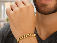 14k Yellow Gold Solid Miami Cuban Bracelet (6.00 mm) 1
