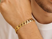 10k Yellow Gold Curb Bracelet (7.00 mm) 1