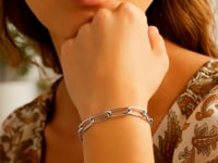 Sterling Silver Wide Paperclip Chain Bracelet (5.90 mm) 1