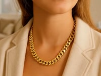 14k Yellow Gold 22 inch Polished Curb Chain Necklace 1