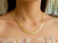 14k Yellow Gold Super Flex Herringbone Chain (6.00 mm) 7