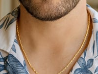 10k Yellow Gold Solid Diamond Cut Rope Chain (1.40 mm) 4