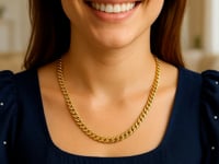 14k Yellow Gold Classic Miami Cuban Solid Chain (6.10 mm) 1