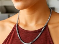 Sterling Silver Rhodium Plated Round Box Chain (5.20 mm) 4